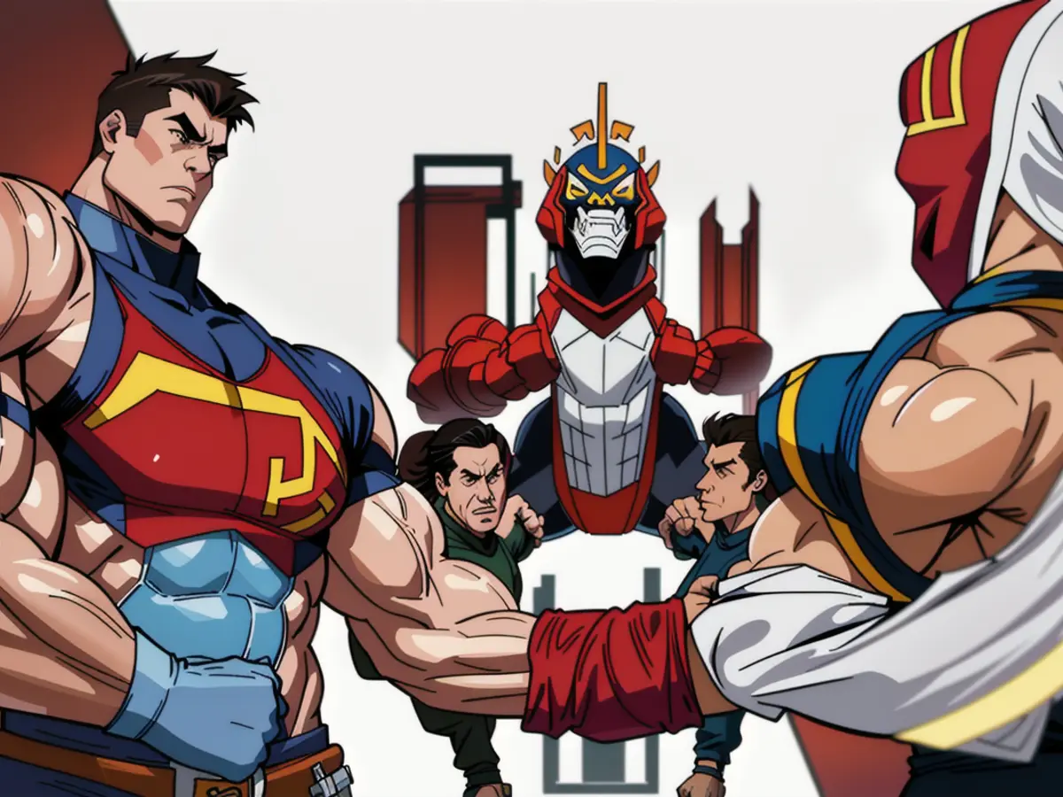 Title: Dino Megazord: A Powerful Dinosaur-Themed Superhero