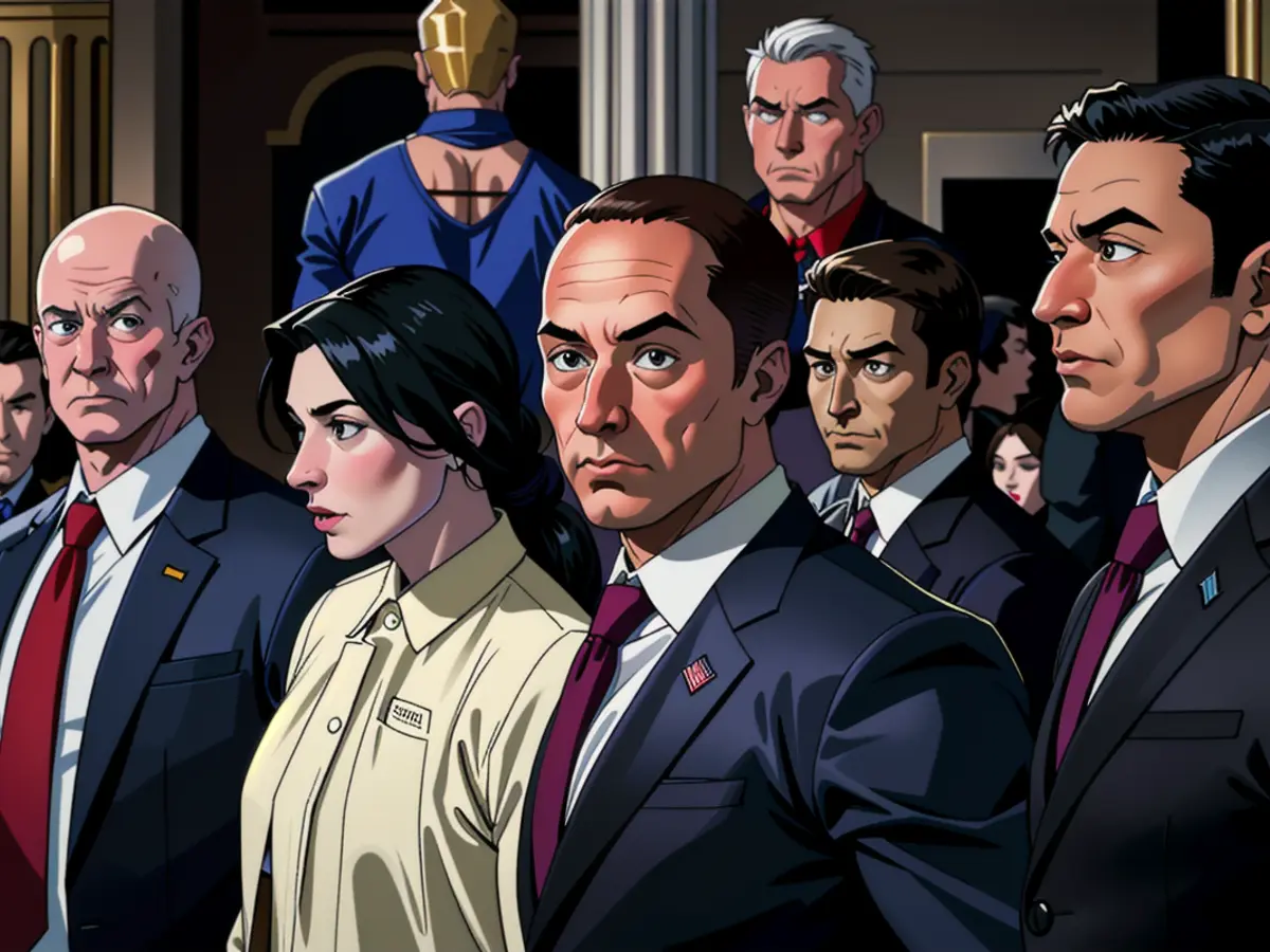 In the U.S. Capitol Rotunda, Donald J. Trump's Inauguration ceremony saw Mark Zuckerberg, Lauren Sanchez, Jeff Bezos, Sundar Pichai, and Elon Musk aligned in a gubernatorial sequence. Distinguished attendees such as Mark Zuckerberg, Lauren Sanchez, Jeff Bezos, Sundar Pichai, and Elon Musk grace the Inauguration ceremony of Donald J. Trump, held in the U.S. Capitol Rotunda on January 20, 2025, Washington D.C.