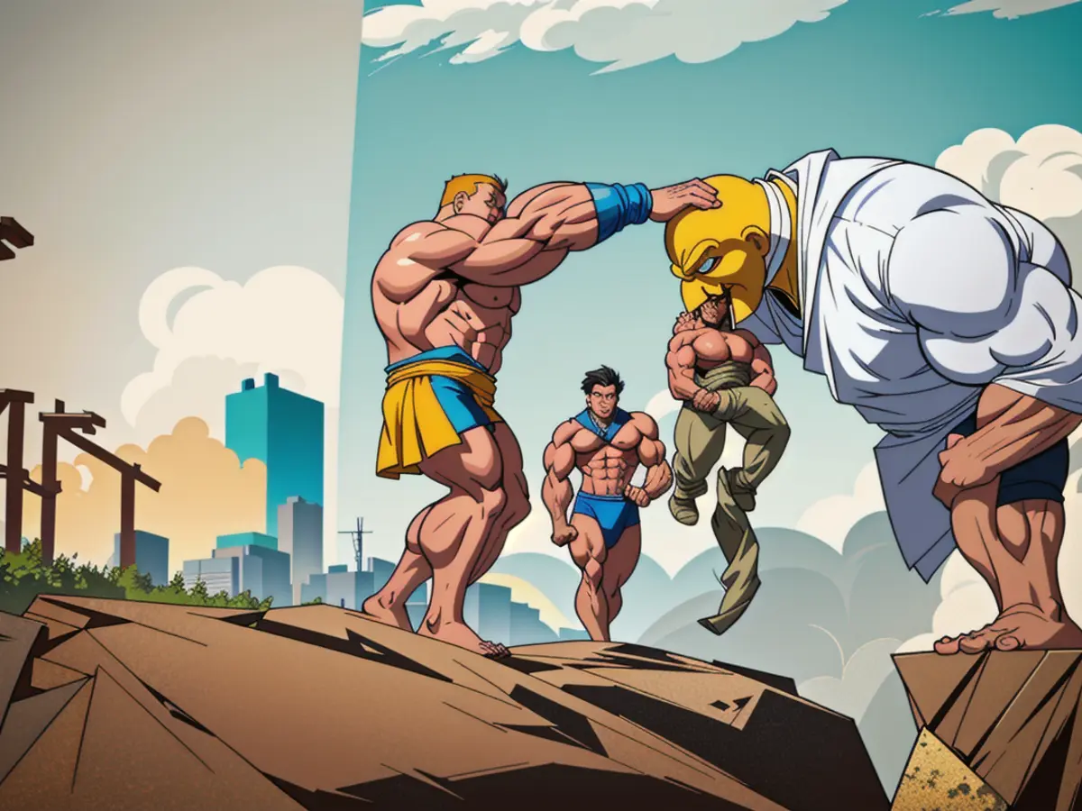 Picture of colorful and intricate Lego structures.