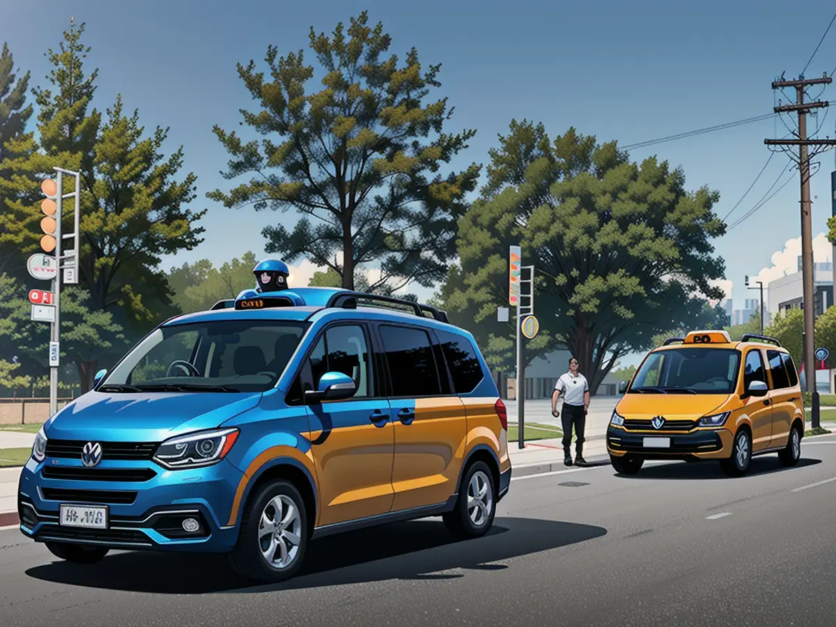 Autonomous electric vans take center stage in new transportation partnership between Uber and Volkswagen, set to revolutionize the American market.