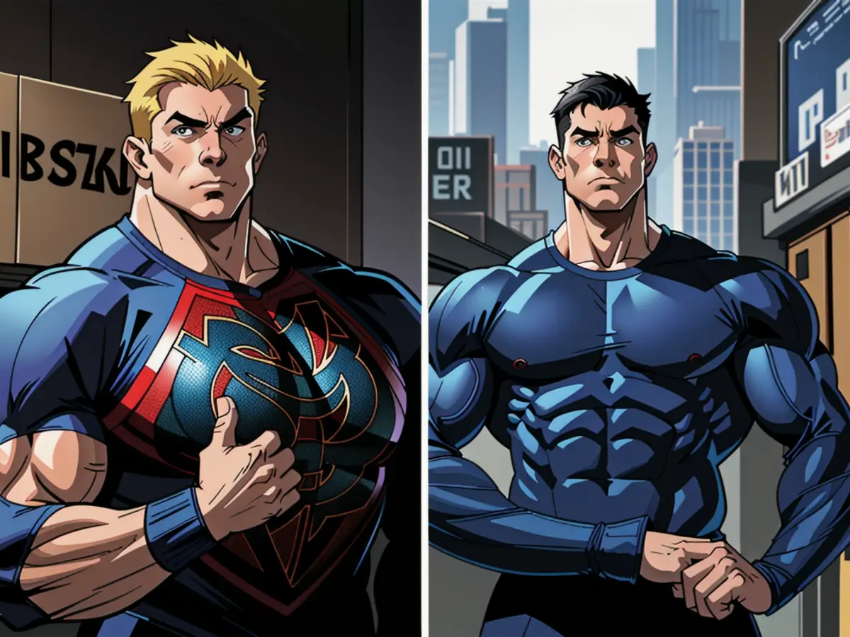 Photograph illustrating a controversial rally, featuring signs denoting extremist political beliefs and inciting divisive sentiments, held in the heart of a major city; notice the tense confrontation between protesters and counter-protesters.