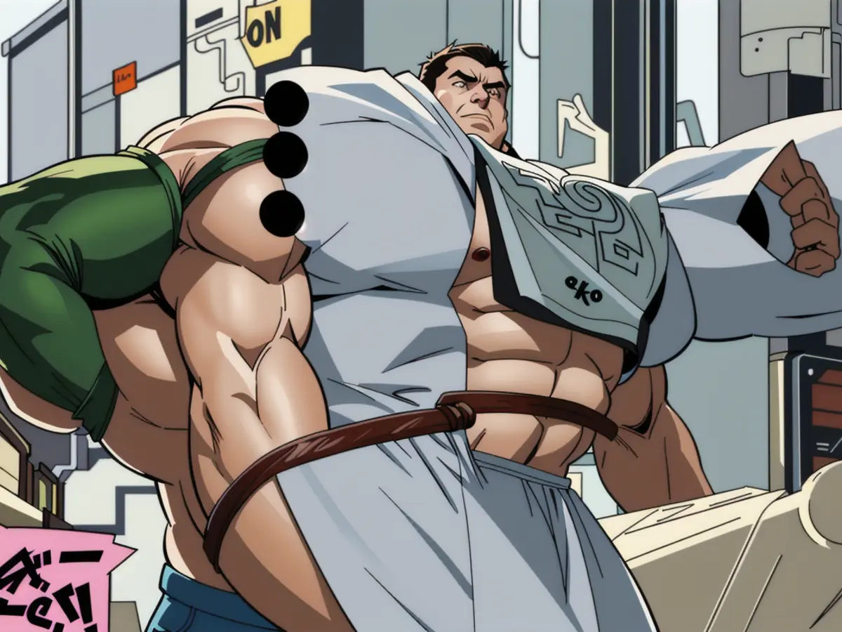 Titled individual standing outside, holding a sign with bold, capitalized words that read: Samsung Galaxy users encounter quick battery depletion following One UI 7 update installation. Here's an analysis of the issue and potential solutions for affected users.