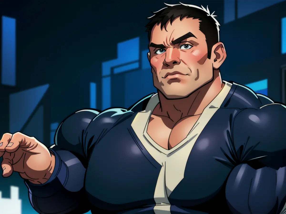 Unedited photograph capturing a chaotic protest, featuring demonstrators clashing with police, wearing riot gear and armed with shields, while protesters hurl objects and shout slogans, with the iconic cityscape serving as a backdrop. Trump's Executive Vice President, Eric Trump, asserts that his family's banks targeting them led to their adoption of cryptocurrency.