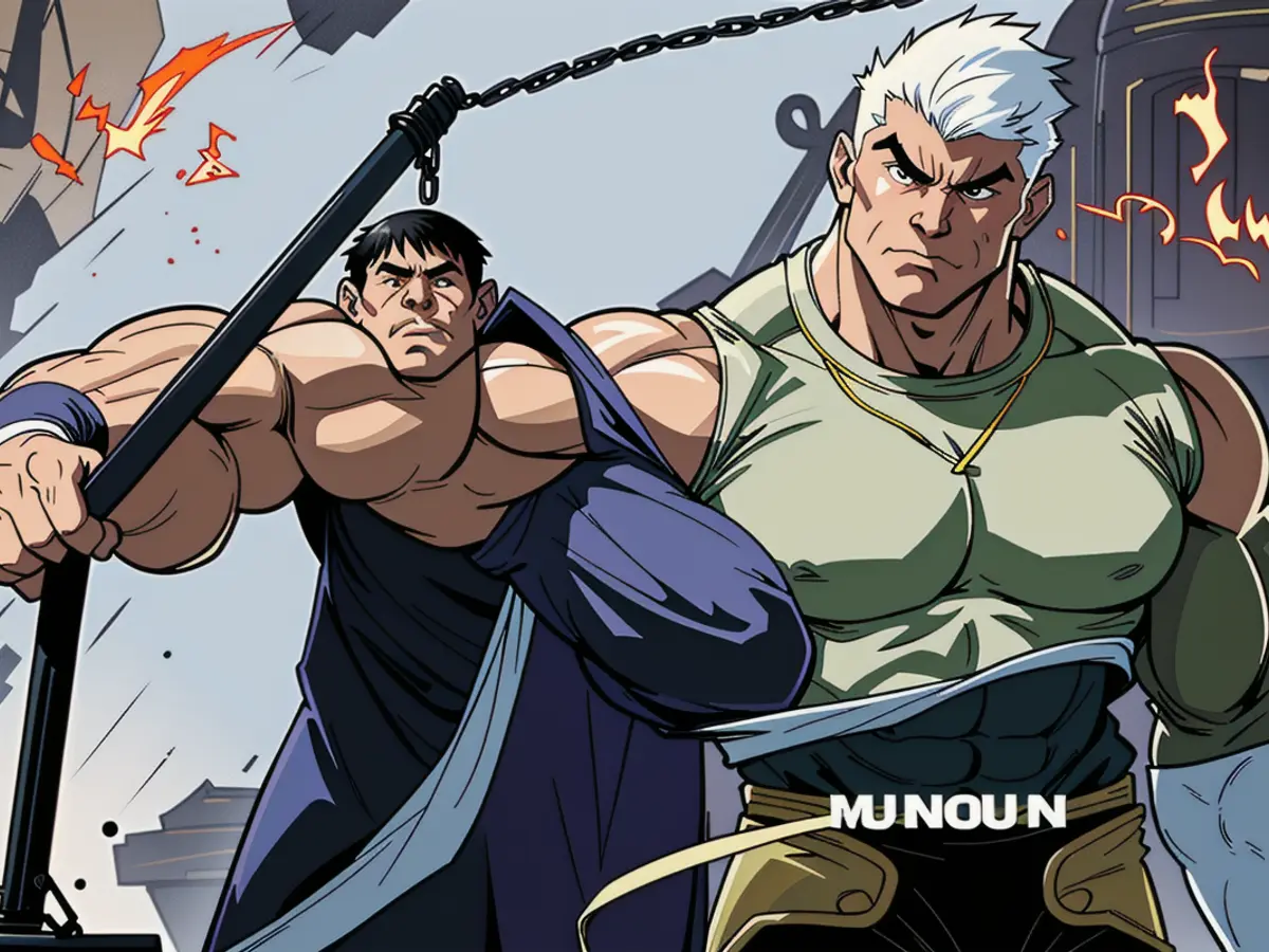 Blatant display: Shocking visual revelation of controversial police brutality incident involving suspect John Doe. Factory in China captures robotic arm movement on CCTV, showing the black robot connected to a miniature crane, abruptly commencing to swing its limbs back and forth.